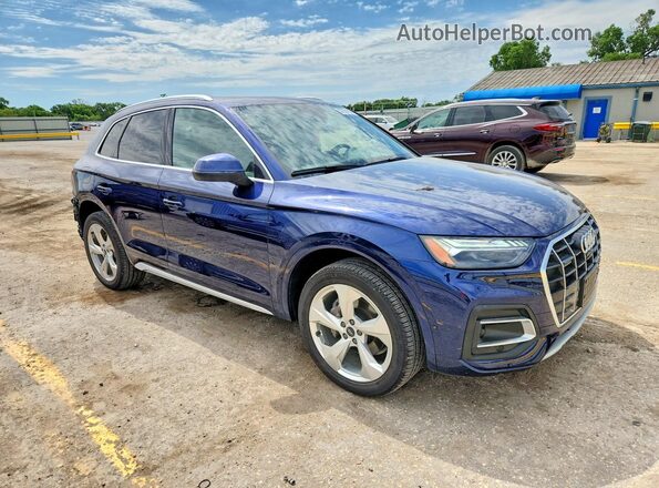 WA1CAAFY8M2007411 2021 AUDI Q5 Blue Առջևի աջ