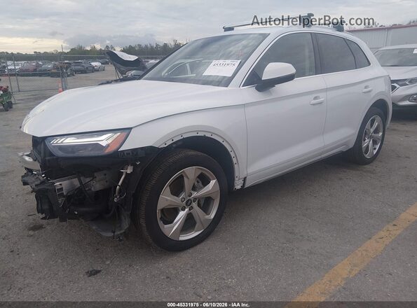 WA1CAAFY8M2078396 2021 AUDI Q5 White Vista tres cuartos delantera izquierda