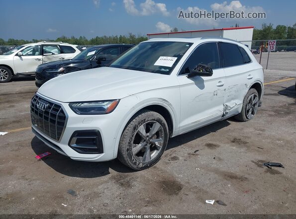 WA1CBAFY8P2004087 2023 AUDI Q5 White წინა მარცხენა ხედი სამი მეოთხედიდან