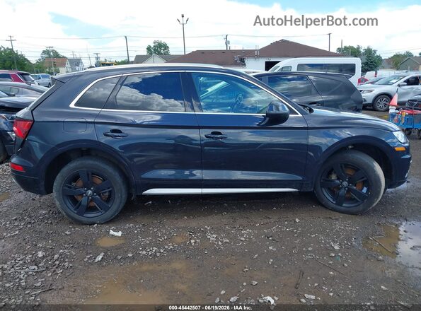 WA1CNAFY1J2043716 2018 AUDI Q5 Blue Widok zestawu wskaźników