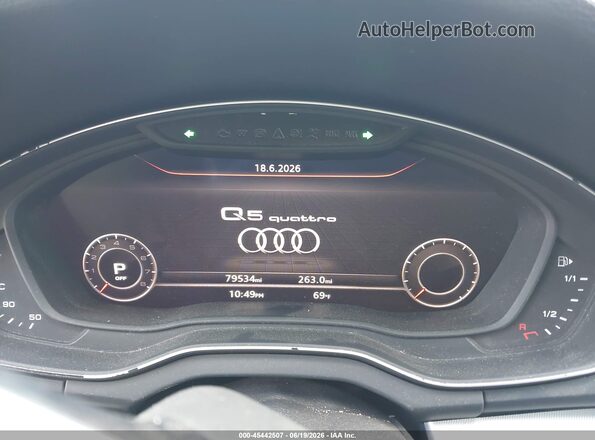 WA1CNAFY1J2043716 2018 AUDI Q5 Blue Widok tylnych siedzeń