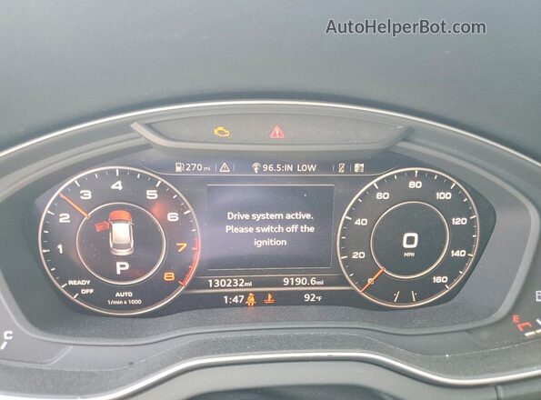 WA1CNAFY1K2019868 2019 AUDI Q5 Black Vista del cuadro de instrumentos