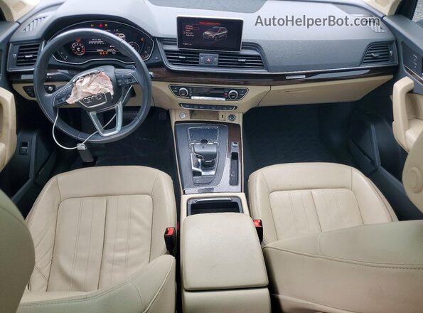 WA1CNAFY2J2225795 2018 AUDI Q5 Charcoal Dashboard view