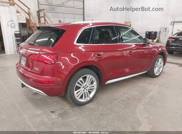 WA1CNAFY5J2199631 2018 AUDI Q5 Red უკანა მარჯვენა