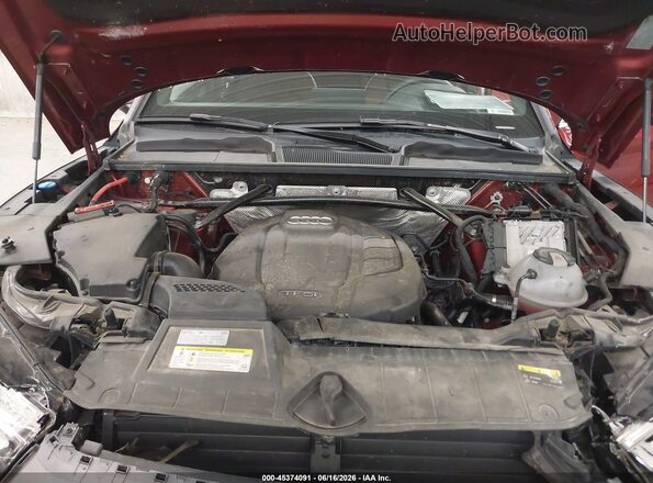WA1CNAFY5J2199631 2018 AUDI Q5 Red უკანა ხედი
