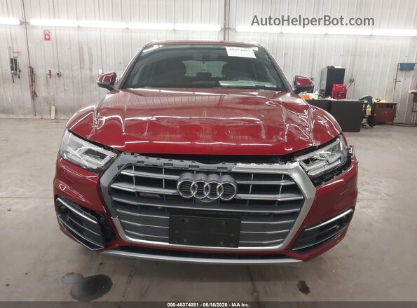 WA1CNAFY5J2199631 2018 AUDI Q5 Red ხელსაწყოთა პანელის ხედი