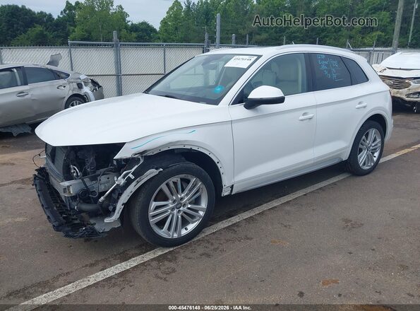 WA1CNAFY9J2098401 2018 AUDI Q5 White Առջևի ձախ երեք քառորդ տեսարան