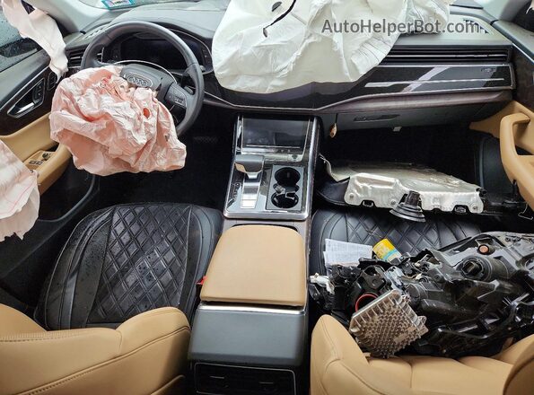 WA1CVAF12KD009907 2019 AUDI Q8 White წინა პანელის ხედი