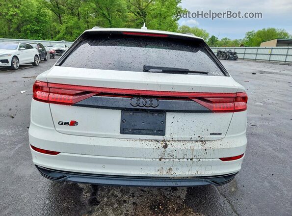 WA1CVAF12KD009907 2019 AUDI Q8 White უკანა ხედი