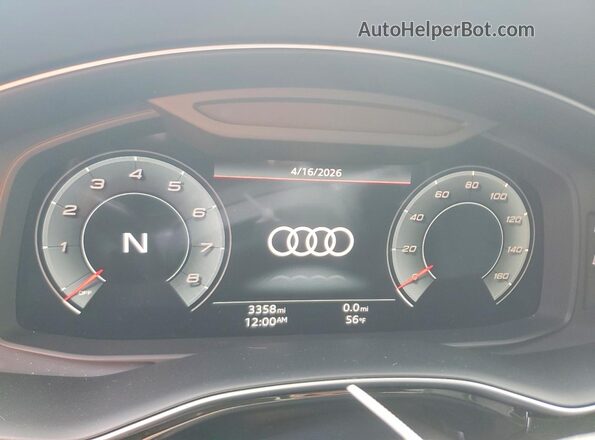 WA1CWBF16SD015308 2025 AUDI SQ8 Gray ხელსაწყოთა პანელის ხედი