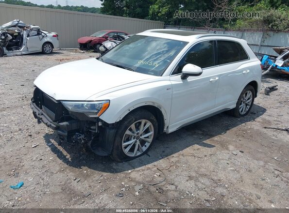 WA1DECF30N1005538 2022 AUDI Q3 White Передня ліва чверть