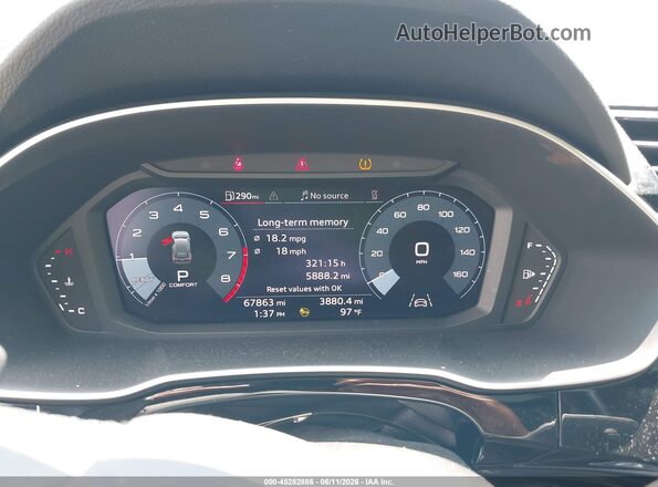 WA1DECF30N1005538 2022 AUDI Q3 White Вид задніх сидінь