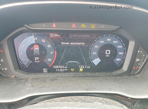 WA1DECF31M1007605 2021 AUDI Q3 Black Widok zestawu wskaźników