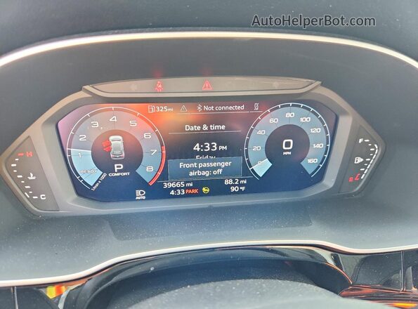 WA1DECF31R1094719 2024 AUDI Q3 Black Вид щитка приладів