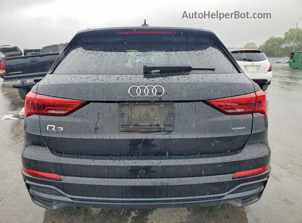 WA1DECF32L1117061 2020 AUDI Q3 Black Rear view