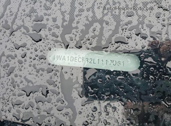 WA1DECF32L1117061 2020 AUDI Q3 Black VIN sticker view