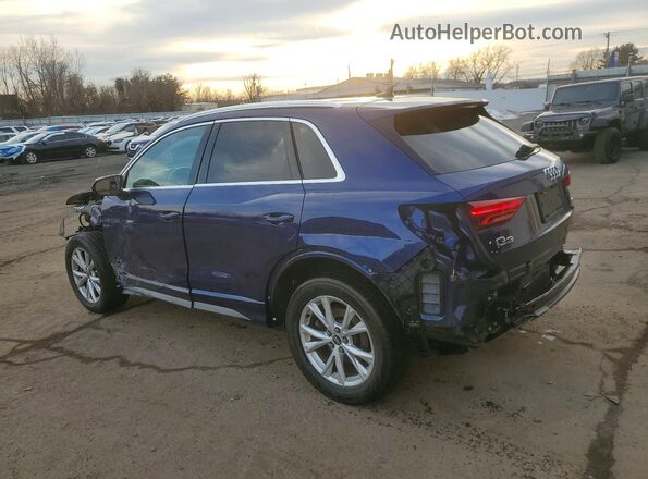 WA1DECF32M1112749 2021 AUDI Q3 Blue Rear left