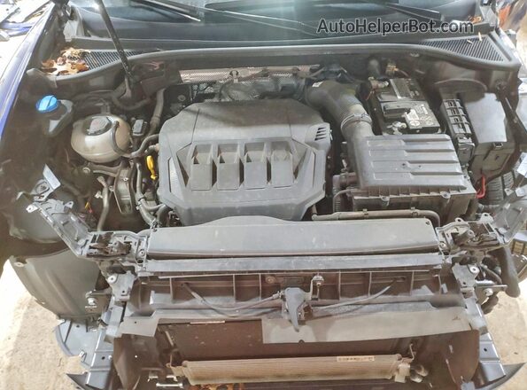 WA1DECF32M1112749 2021 AUDI Q3 Blue Engine compartment view