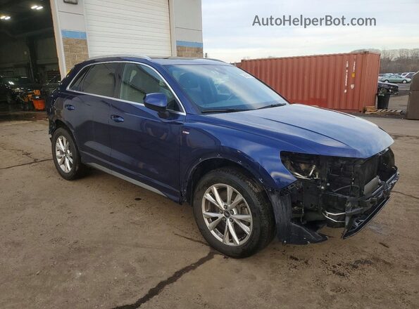 WA1DECF32M1112749 2021 AUDI Q3 Blue Front right