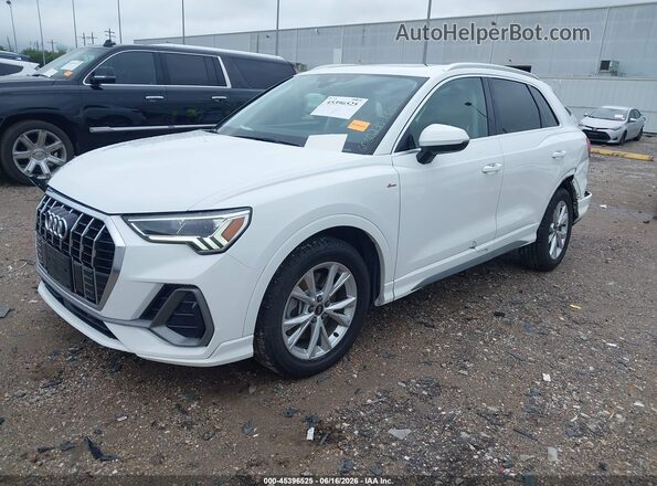WA1DECF32P1055179 2023 AUDI Q3 White წინა მარცხენა ხედი სამი მეოთხედიდან