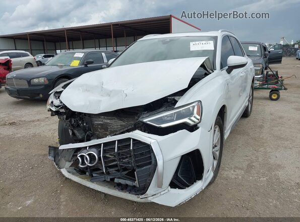 WA1DECF32R1070378 2024 AUDI Q3 White Առջևի ձախ երեք քառորդ տեսարան