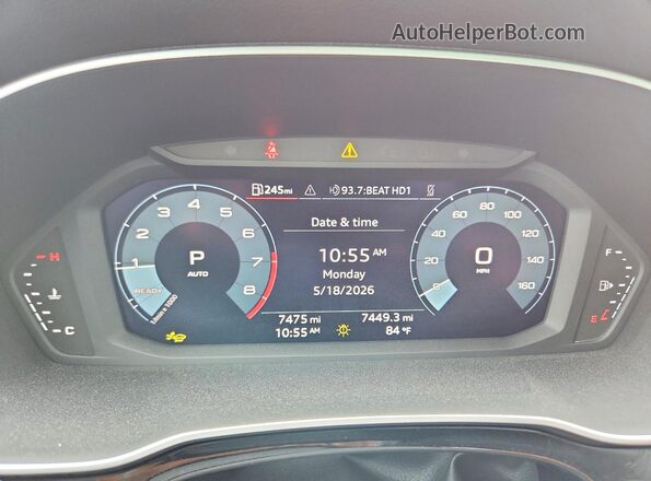 WA1DECF32S1034017 2025 AUDI Q3 Blue Սարքավորումների վահանակի տեսք