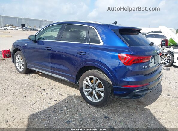 WA1DECF33N1143638 2022 AUDI Q3 Blue Rear left