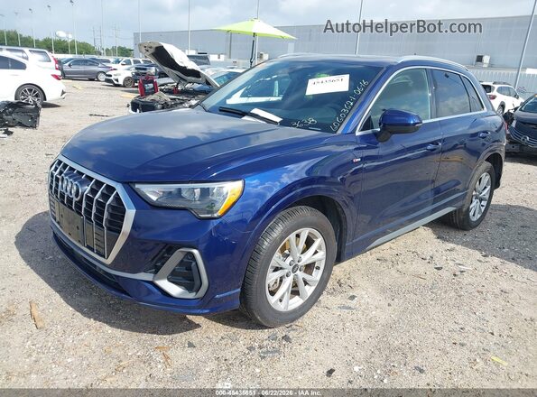 WA1DECF33N1143638 2022 AUDI Q3 Blue Front left