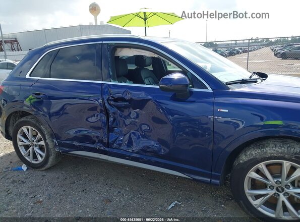 WA1DECF33N1143638 2022 AUDI Q3 Blue Front view