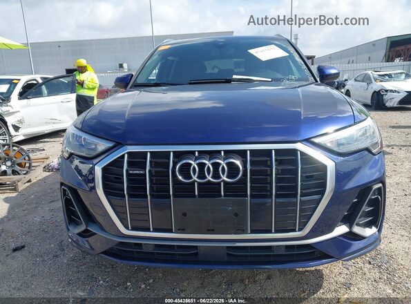 WA1DECF33N1143638 2022 AUDI Q3 Blue Instrument cluster view