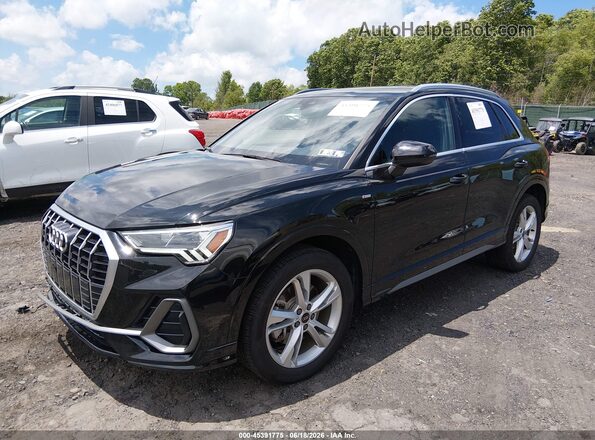 WA1DECF34R1133724 2024 AUDI Q3 Black წინა მარცხენა ხედი სამი მეოთხედიდან