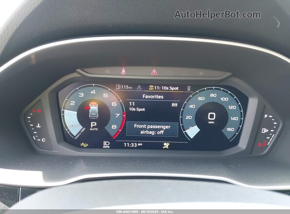 WA1DECF34S1035301 2025 AUDI Q3 Green უკანა სავარძლების ხედი