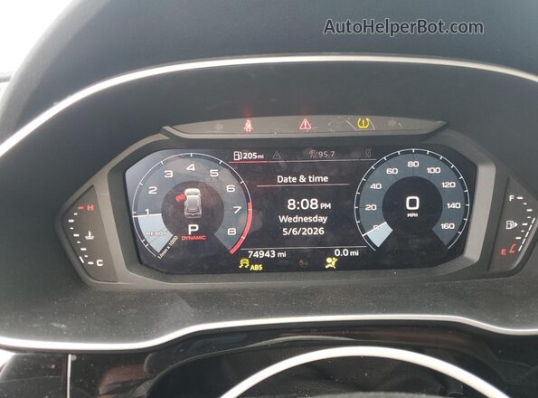 WA1DECF35M1121283 2021 AUDI Q3 Black Instrument cluster view