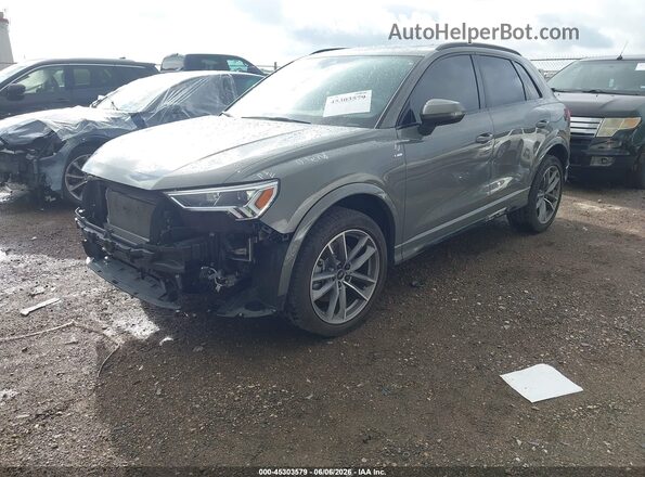 WA1DECF35P1075393 2023 AUDI Q3 Серый Передняя левая четверть
