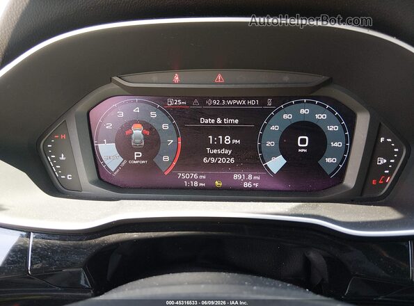 WA1DECF37P1113903 2023 AUDI Q3 Black Հետևի նստատեղերի տեսք