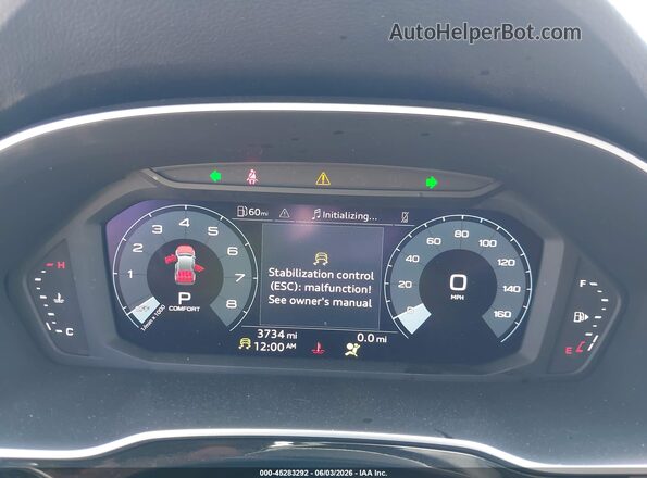 WA1DECF37S1092835 2025 AUDI Q3 White Widok tylnych siedzeń