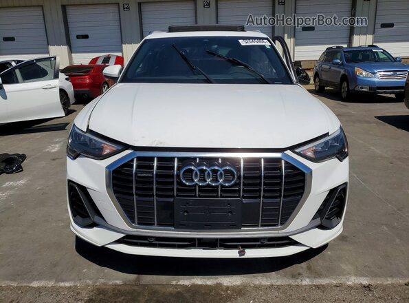 WA1DECF38L1021676 2020 AUDI Q3 White Դիմացի տեսք