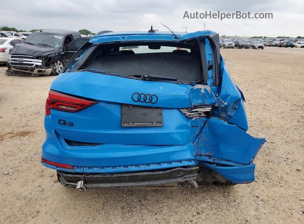 WA1DECF38M1147215 2021 AUDI Q3 Blue უკანა ხედი