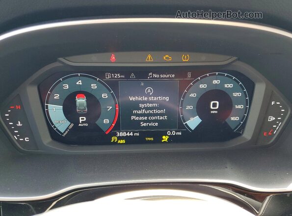 WA1DECF38N1131940 2022 AUDI Q3 Black Widok zestawu wskaźników