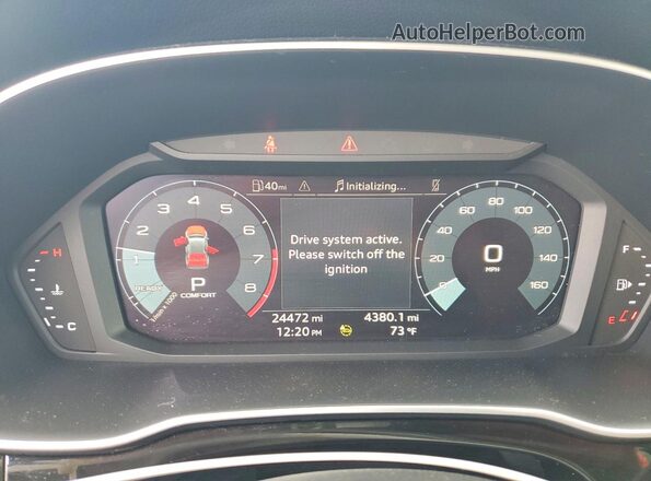 WA1DECF38N1148818 2022 AUDI Q3 Black Սարքավորումների վահանակի տեսք