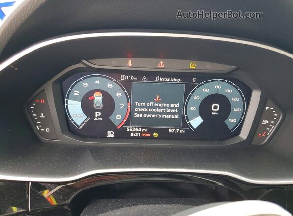 WA1DECF39N1031345 2022 AUDI Q3 Black Instrument cluster view
