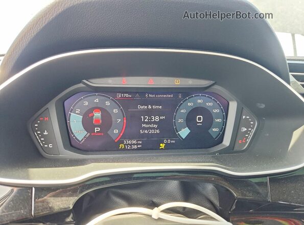 WA1DECF39R1107667 2024 AUDI Q3 Black Սարքավորումների վահանակի տեսք