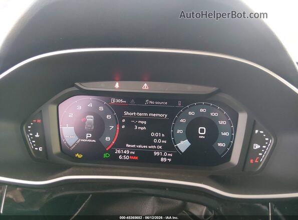 WA1DECF3XS1050448 2025 AUDI Q3 White 