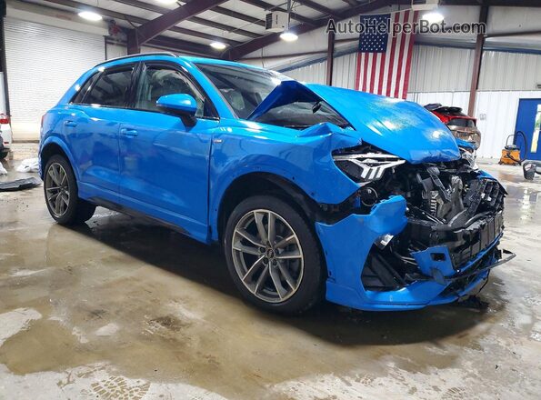 WA1DEDF38P1033046 2023 AUDI Q3 Blue Առջևի աջ