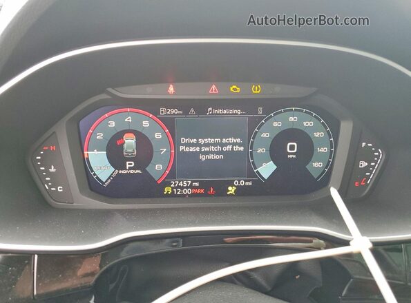 WA1DEDF38P1033046 2023 AUDI Q3 Blue Սարքավորումների վահանակի տեսք