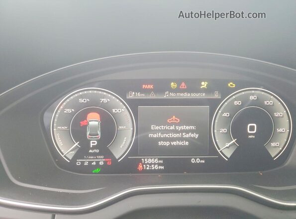 WA1E2AFY2R2121854 2024 AUDI Q5 Black Вид щитка приладів