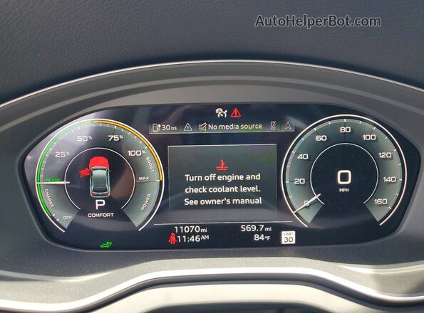 WA1E2AFY5S2064474 2025 AUDI Q5 Gray Instrument cluster view