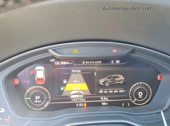 WA1E2AFY7L2062596 2020 AUDI Q5 Gray Instrument cluster view