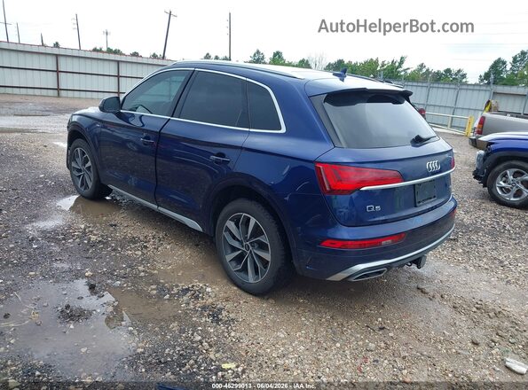 WA1EAAFY3N2115395 2022 AUDI Q5 Blue Rear left