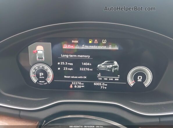 WA1EAAFY3N2124985 2022 AUDI Q5 Silver Vista de los asientos traseros